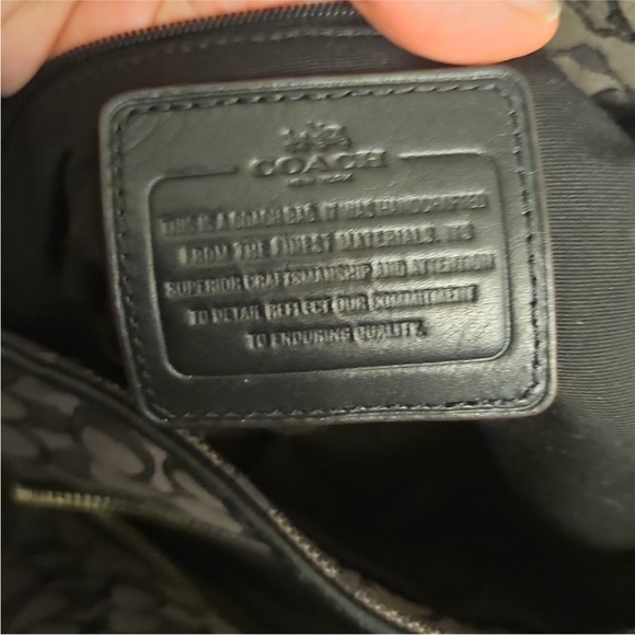 Coach Phoebe Signature C shoulder bag with leather trim and silver hardware - Picture 9 of 9